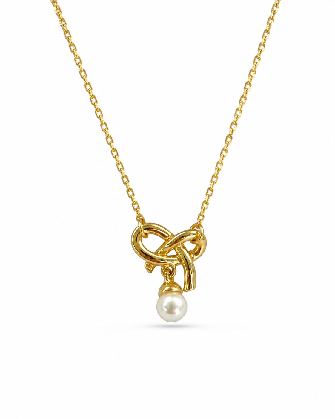Love Knot Pearl Necklace - EVN Jewellery UK